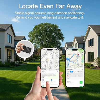 2025 [Apple MFi Certified] (iOS Only) Bluetooth Tracker Smart Card for Apple Find My iPhone Wallet GPS Tracker, 5-10 Years Staying Power, Keys Finder and Item Locator for Keys, Bags, Passport