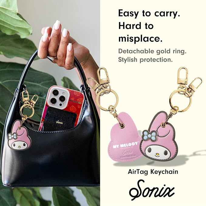 Sonix x Sanrio Character Keychain Case Compatible with Apple AirTag | Protective AirTag Cover Keychain | My Melody
