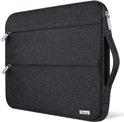 Voova 15.6 16 Inch Laptop Sleeve Case Compatible with MacBook Pro 16 M1/M2/M3/M4 Max 2019-2025, 15.6-16” Hp Lenovo Acer Asus, Waterproof Slim Computer Bag Cover with Handle, Black