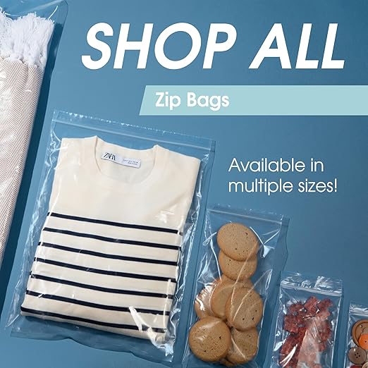 Spartan Industrial - 3” X 3” (1000 Count) 2 Mil Clear Reclosable Zip Plastic Poly Bags with Resealable Lock Seal Zipper
