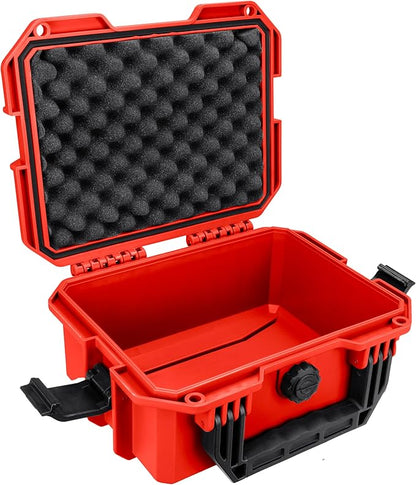 Eylar 11.8" Intact Series Compact Hard Camera Case, Lightweight and Durable Stacker Design with Foam (Red)