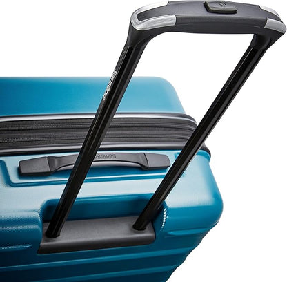 Samsonite Omni 2 Hardside Expandable Luggage with Spinner Wheels, 2-Piece Set (19/24), CARIBBEAN BLUE