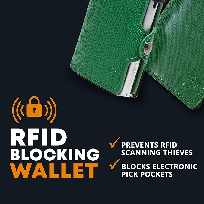 Conceal Plus Small RFID Wallet for Women, Slim Compact RFID Blocking Credit Card Holder Womens Wallet, Smart Pop Up Minimalist Card Case, Holds 4-6 Standard Cards Plus Cash & ID, Compact Travel Wallet