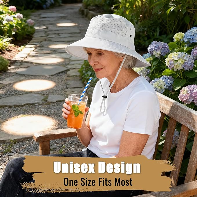 Sun Bucket Hat for Men Women Fishing Beach Safari Hats for Golf Hiking Hunting Outdoor UPF 50+