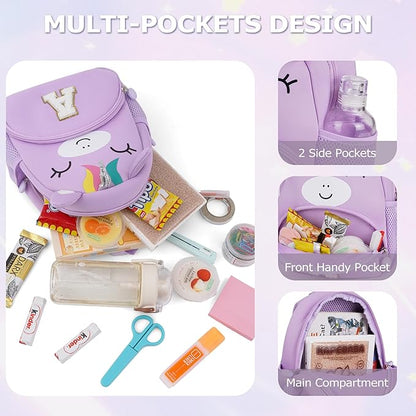 YOOLIFE Backpack for Kids Toddler - 2 3 4 5 Year Old Birthday Gift, Unicorn Backpack for Toddler Kids Granddaughter Daughter Birthday Gifts Pink J