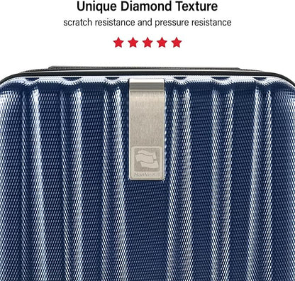 Hanke Hardshell Luggage Sets 2 Piece Extra Large Suitcases with Lock,28 Inch Luggage with Spinner Wheels, Travel Suitcase for Women Men 20 29Inch,Dark Blue