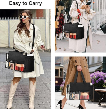 TANTO Travel Makeup Bag Extra Large Makeup Artist Set Bag Cosmetic Organizer Bag Nurse Tote Bags Hair Stylist Travelling Duffle Bag Pro Cosmetic Case with Adjustable Dividers for Makeup Beauty Lover