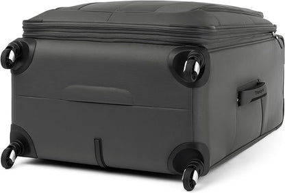 Travelpro Maxlite 5 Softside Expandable Luggage with 4 Spinner Wheels, Lightweight Suitcase, Men and Women, Shadow Grey, Checked-Large 29-Inch
