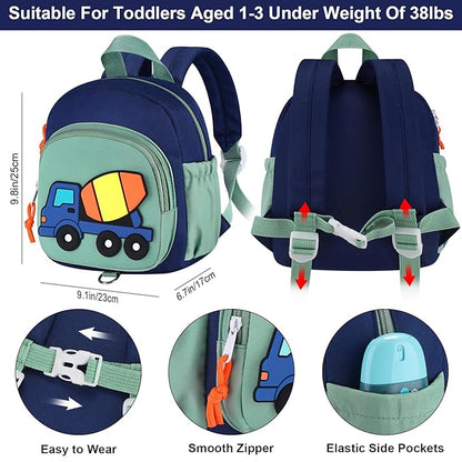 Accmor Toddler Backpack with Leash, Cute Child Safety Walking Harness Bag with Anti Lost Wrist Link, Toddlers Backpacks Kids Travel Essential Mini Rucksack Back Pack Strap Tether for Baby Boys Girls