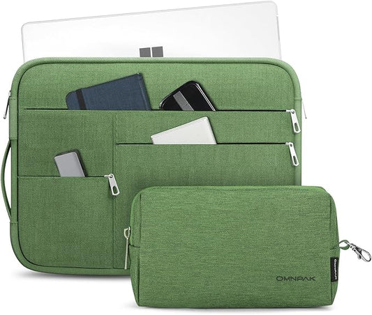 Omnpak Surface Pro 11 Case,13 inch Laptop Sleeve for Surface Pro 12/11/10/9/8/X/7/6/5/4/3 with Side Handle Strap and Accessory Pocket,Recycled PET Laptop Carrying Bag