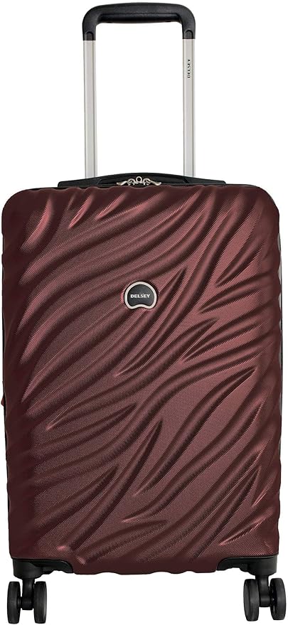 DELSEY PARIS Alexis Durable Luggage Set, Expandable & Lightweight 4-Wheel Spinners, Easy Grip handles for Smooth Journeys, TSA-Lock Incorporated, Men and Women, Burgundy, 2-Piece Set (21"/29")