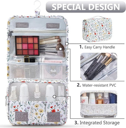 8 Set Packing Cubes for Travel, Anti-Tearing Suitcase Organizer for Luggage with Shoe & Hanging Toiletry Bag,Gifts for Women Mom,OlarHike Vacation Essentials & Accessories for Cruise Ship,Floras