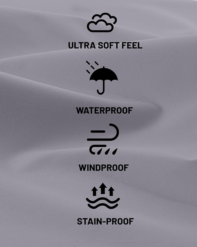 Men's Rain Jacket with Hooded Waterproof Lightweight Packable Long Raincoat Poncho for Women Adults