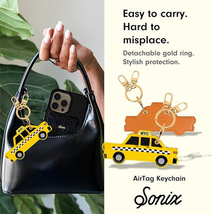 Sonix Keychain Case Compatible with GPS Smart Tracker | Protective Smart Tracker Cover Keychain Bag Charm | Taxi