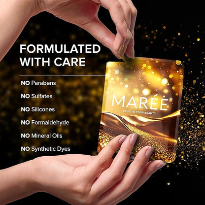 MAREE 24k Gold Glow Under Eye Gels for Dark Circles and Puffiness - Cooling Collagen & Hyaluronic Acid Skincare Gel Pads - Gold Eye Patches for Puffy Eyes and Dark Circles - Under Eye Masks