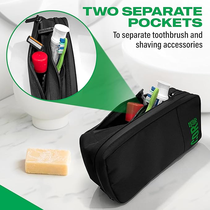 Carry On Travel Backpack Bundle | Island Hopper Travel Backpack with Toiletry Bag and Compression Packing Cube Set