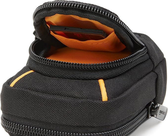 Amazon Basics Large Point and Shoot Camera Case, Interior Dimension 5.2 x3.2 x1 inches, Black, Solid
