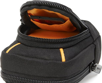 Amazon Basics Large Point and Shoot Camera Case, Interior Dimension 5.2 x3.2 x1 inches, Black, Solid
