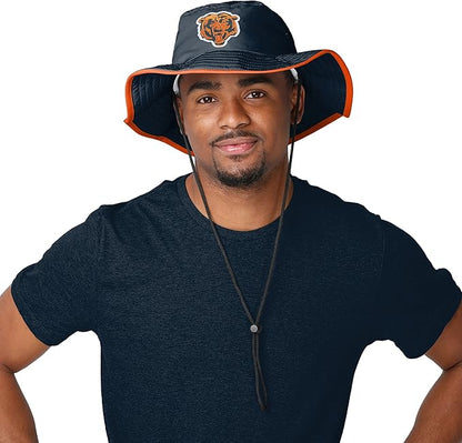 NFL Solid Team Color Logo Sport Outdoor Sun Bucket Boonie Hat