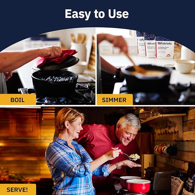 4Patriots 4-Week Survival Food Kit: Emergency Food Supply Designed to Last 25 Years, 192 Servings