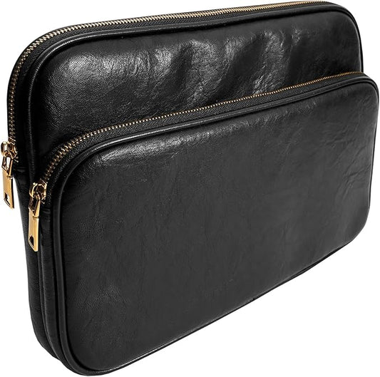 14 Inch Laptop Sleeve Bag - Compatible with MacBook Pro 14, MacBook Air 13, Surface Pro 9/X, Surface Laptop Studio - Black