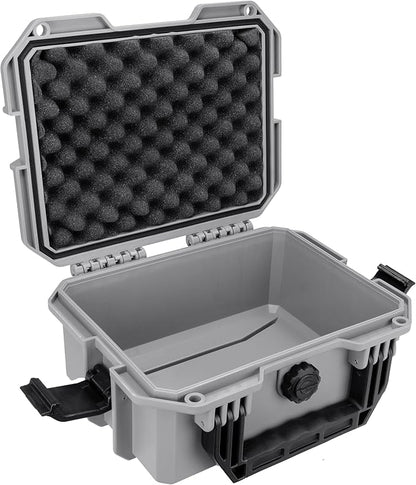 Eylar 11.8" Intact Series Compact Hard Camera Case, Lightweight and Durable Stacker Design with Foam (Gray)