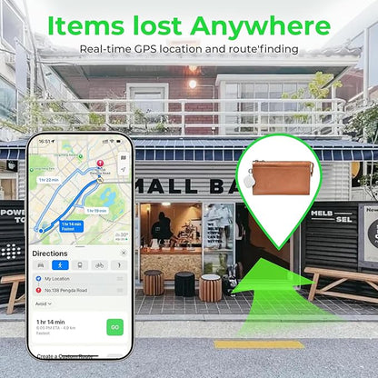 Air Tracker Tags 4 Pack Tag Set, Compatible with Apple Find My App (iOS Only), Key Finder and Item Tracker Smart Tag for Keys, Bags, Luggage, Pets, Wallet，Loud Beep,Replaceable Batteries(White)