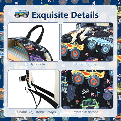 CAMTOP Preschool Backpack for Kids Boys Girls Toddler Backpack Kindergarten School Bookbags for Age 3-8