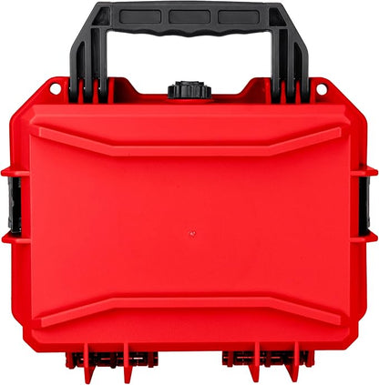 Eylar 11.8" Intact Series Compact Hard Camera Case, Lightweight and Durable Stacker Design with Foam (Red)