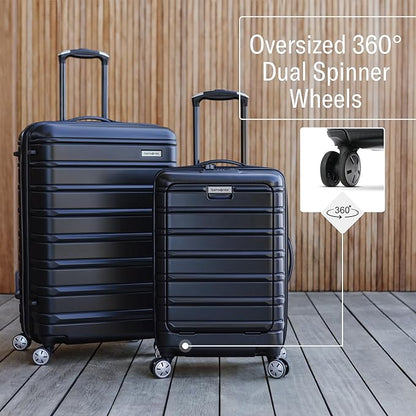 Samsonite Omni 2 Hardside Expandable Luggage with Spinner Wheels, 3-Piece Set (19/24/28), Lagoon Blue