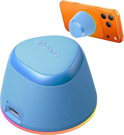 White Elephant Gifts Portable Speaker: Stocking Stuffers for Teens Adults Men Women, Loud Sound Bluetooth Speakers Phone Stand Accessories, Birthday Christmas Ideas Gift Boy Girl Trendy Stuff-Blue