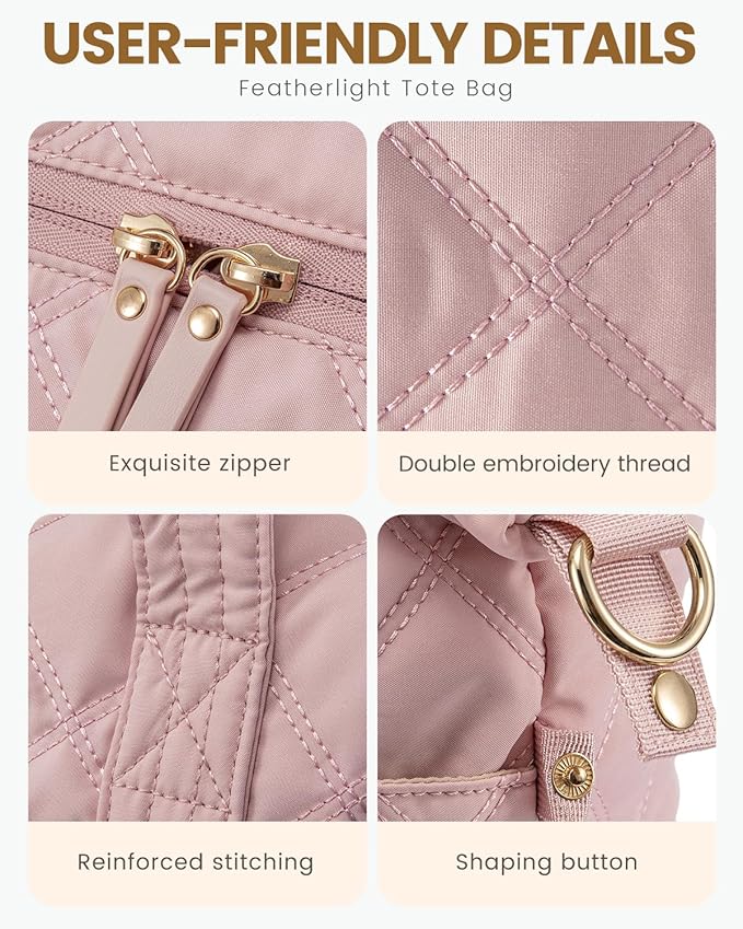 LOVEVOOK Travel Duffle Bag, Lightweight Weekender Bags for Women with Shoe Compartment,40L Puffer Gym Bag Personal Item Travel Bag, Quilted Overnight Bags and Hospital Bag for Labor and Delivery