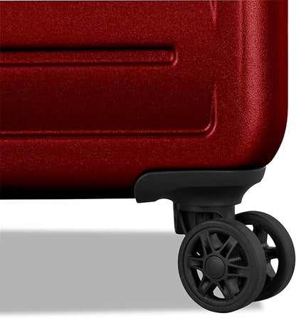 American Tourister Westridge Hardside Luggage Set with Spinner Wheels, Holly Red, Carry-On