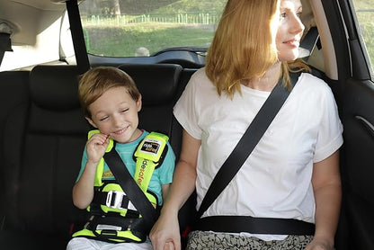 RideSafer - Large Yellow, Lightweight, Compact, Portable Car Seat - Perfect for Travel and Everyday Child Safety (Pack of 6)