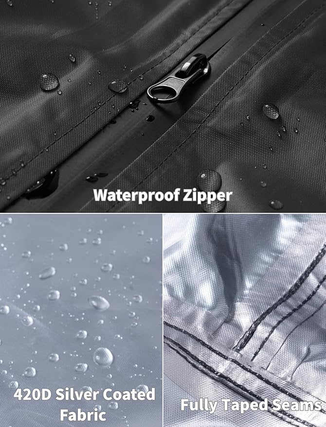 COOFANDY Rain Ponchos for Adults Full Zip Lightweight Rain Jackets Waterproof Packable Raincoats with Hood Hiking Camping
