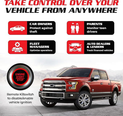 Spy Spot GV53MG Hard Wire Kill Switch GPS Vehicle Tracker - 4G Remotely Disable The Ignition from Any Location, Locator Tracking Device, US, CA, MX Coverage, Subscription Required