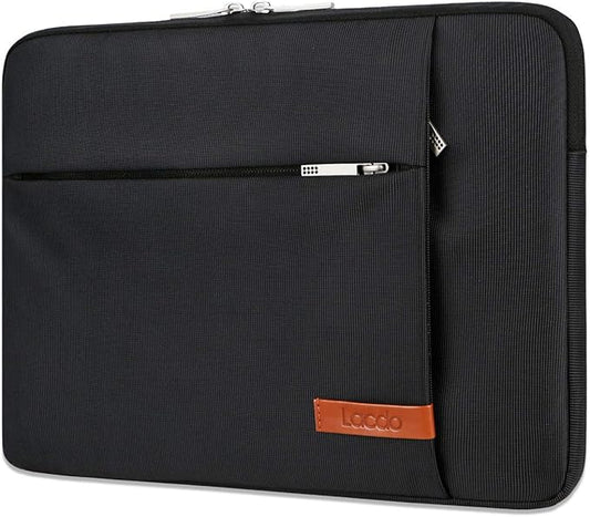 Lacdo Tablet Sleeve Case for 13 inch New iPad Pro M5 M4 2025-2024, 13 inch New iPad Air M3 M2 2025-2024, 12.9" iPad Pro 6 5 4 3 with Magic Keyboard and Smart Keyboard Folio, Tablet Bag, Black