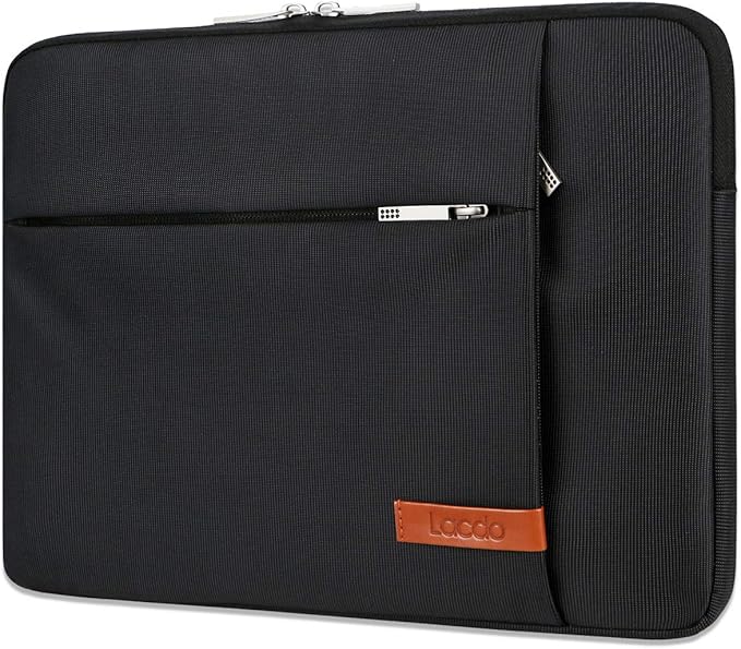Lacdo Laptop Sleeve Case for 14 inch New MacBook Pro M5/M4/M3/M2/M1 Chips Pro Max A3434 A3112 A3401 A3185 A2918 A2992 2025-2021, 13.8" 13.5" Microsoft Surface Laptop 7th 6 5 4 3 Computer Bag, Black