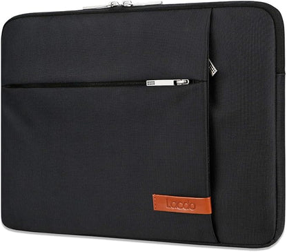 Lacdo Laptop Sleeve Case for 14 inch New MacBook Pro M5/M4/M3/M2/M1 Chips Pro Max A3434 A3112 A3401 A3185 A2918 A2992 2025-2021, 13.8" 13.5" Microsoft Surface Laptop 7th 6 5 4 3 Computer Bag, Black