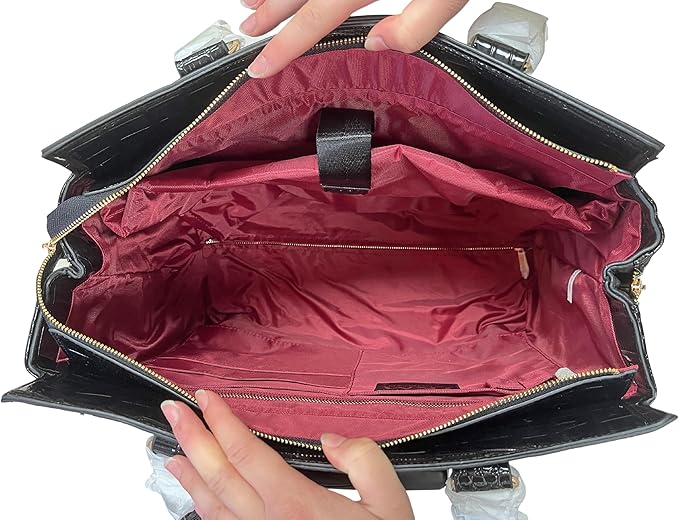 JKM & Company Rolling Laptop Bag for Women | Designer Wheeled Briefcase | Fits 13-17" Laptops | Office Travel Computer Case