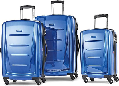 Samsonite Winfield 2 Hardside Luggage with Spinner Wheels, 3-Piece Set (20/24/28), Nordic Blue