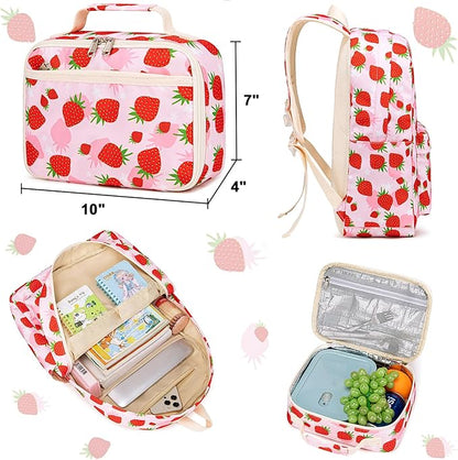 CAMTOP Backpack for Kids, Boys Girls Preschool Backpacks with Lunch Box Toddler Kindergarten School Bookbag Set