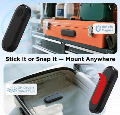 Item Finders Dual System Tracker[No Monthly Fee] Compatible with iOS and Android Air Tags Item Locator Help You Track Your Keys, Wallet, Luggage, Backpack and More(Batteries Not Included)
