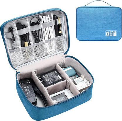 Electronics Organizer Travel Cable Organizer Bag Waterproof Portable Digital Storage Bag Electronic Accessories Case Cable Charger Organizer Case