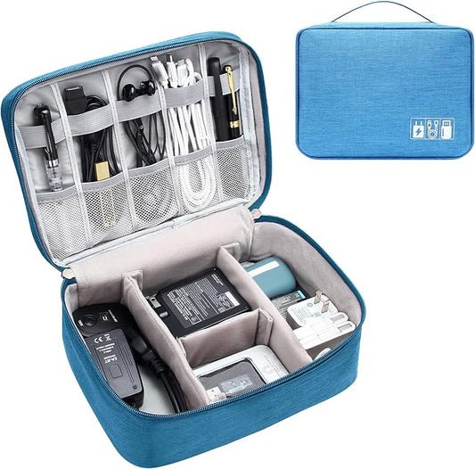 Electronics Organizer Travel Cable Organizer Bag Waterproof Portable Digital Storage Bag Electronic Accessories Case Cable Charger Organizer Case