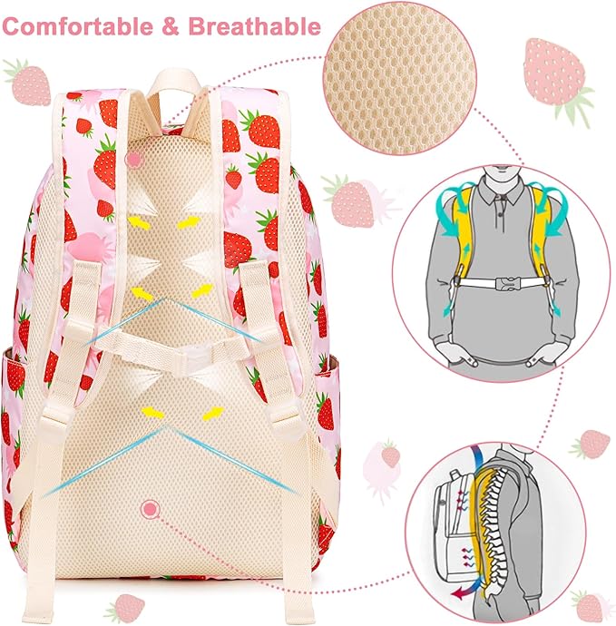 CAMTOP Backpack for Kids, Boys Girls Preschool Backpacks with Lunch Box Toddler Kindergarten School Bookbag Set