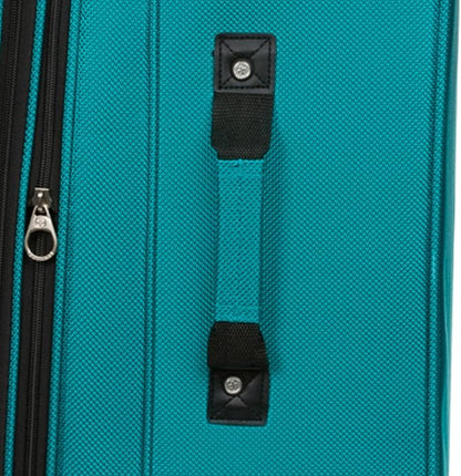 SwissGear Sion Softside Expandable Luggage – Large Checked Suitcase with 360 Degree Wheels & Retractable Handle – 29 Inch, Perfect for 7-9 Night Trips – Teal