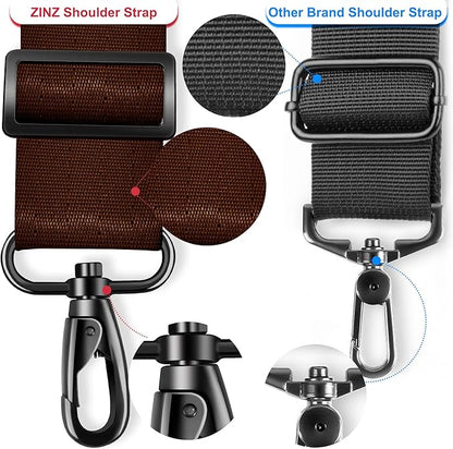 ZINZ 79.5" Universal Bag Strap with Ultra-Thick Fixed Breathable Pad Adjustable Heavy-Duty Shoulder Strap for Laptop Bag Crossbody Luggage Gym Bag Camera Bag and More -B01R01