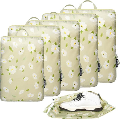 BAGAIL 6 Set Ultralight Compression Packing Cubes Packing Organizer for Travel Accessories Luggage Suitcase Backpack