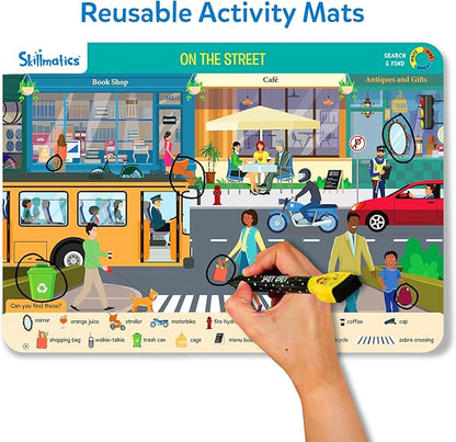 Skillmatics Search and Find Megapack Educational Game - Reusable Preschool Learning Activities, Perfect for Toddlers & Kids Who Love Toys, Art & Crafts, Builds Vocabulary, Gifts for Ages 3, 4, 5, 6